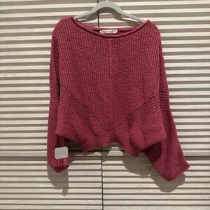 Altar'd State Berry Knit Sweater